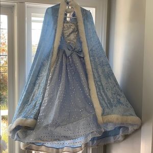 Girls Cinderella dress with hooded cape